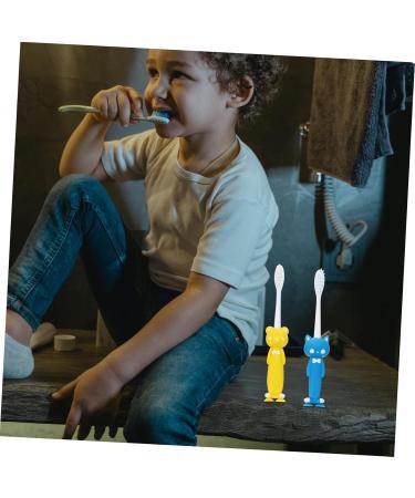 Beaupretty Kids Toothbrush Set - 4 Suction Cup Manual Toothbrushes for Children | Fun & Effective Teeth Cleaning Supplies - Buy Online on GoSupps.com