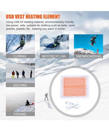 Luckxing Electric Heating Pillows for Clothing | 5V Winter Vest & Jacket Heating Solution | Perfect for Camping & Cold Weather - Buy Online on GoSupps.com