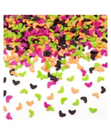 RT 10g/Lot Mini Colorful Bat Slices Additives for Slime Filler Nail Art DIY Charm Slime Supplies Accessories Decoration Toy Y420 (Color : Colorful)