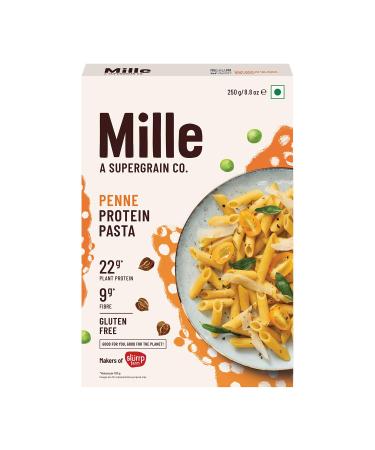 Mille High Protein Penne Pasta | No Maida | 1.8X Plant Protein | 250Gms
