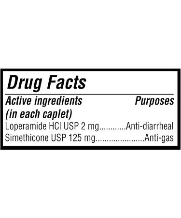 Anti-Diarrheal/Anti-Gas Multi-Symptom Relief 2mg/125mg Caplets 24 Count + Create Sticker - Buy Online on GoSupps.com
