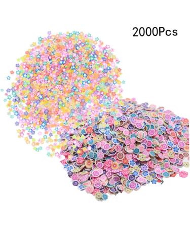 DOITOOL 6000 Pcs Nail Art Accessoires Rhinestones for Nails Polymer Clay Slices Resin Nail Stickers for Nail Art Flower Decor Nail Self Adhesive Nail Patches Floral Decor Flash 3d Tool - Buy Online on GoSupps.com