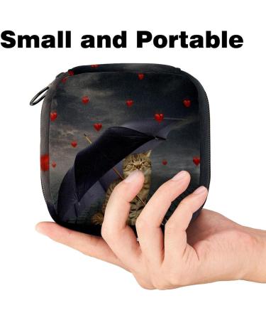 Funny Cat Umbrella Storage Bag | Portable Period Bag for Women & Teens | Menstrual Cup & Breastfeeding Pillow Holder - Buy Online on GoSupps.com