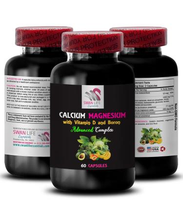Calcium Magnesium Supplement - Potassium Combo D Supplement Magnesium Blend Daily Phosphorus Support Complex Vitamin D Formula Men s Calcium Boron Benefits Vitamin D Boost 1Bot
