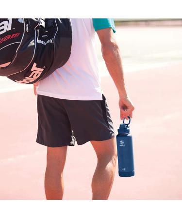 Takeya Actives 24oz Stainless Water Bottle with Insulated Spout Lid - Midnight - Buy Online on GoSupps.com