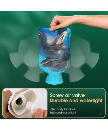 Dolphin Hot Water Bottle with Plush Cover - Hand Warmer for Adults & Kids | 26.5x15.3cm - International Shipping Available - Buy Online on GoSupps.com