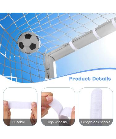30 Pcs White Goal Net Straps for Soccer Training - 14 x 0.8 Inch - Boys Kids Soccer Attachment Straps - Simple Style - Buy Online on GoSupps.com