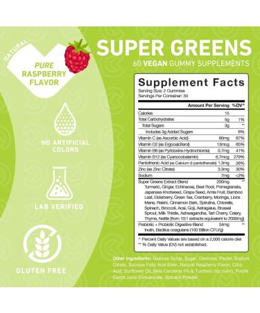 PUREFINITY Fiber + Super Greens Gummies Bundle (Inulin FOS Prebiotic Fiber Gummies + Super Greens Gummies Daily Supergreens with Spirulina Alfalfa Spinach Broccoli Beet Root Acai) - Buy Online on GoSupps.com