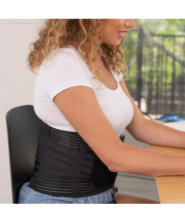 Premium Stabilizing Back Support Brace for Men & Women - Lumbar Pad for Pain Relief Injury Recovery & Rehabilitation (Small - Buy Online on GoSupps.com