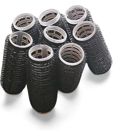 8 PACK HAIR ROLLERS - Self Holding Salon Hairdressing Curlers | Self Grip DIY Curling Tool | Hair Volume For Long Short Hair | Black Haircut Velcro Foam Styling Tool | Hair Clip Rolling Accessories - Buy Online on GoSupps.com