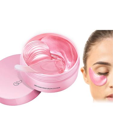 Fusang Under Eye Patches for Puffy Eyes & Dark Circles Treatments- 30 Pairs - Moisturizing Eye Mask for Reducing Fine Line Hydrating Under Eye Pads Improve Smooth Wrinkles and Under Eye Bags(Pink)