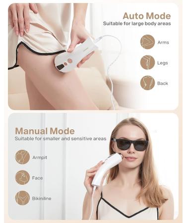 Permanent IPL Hair Removal Device for Women with Cooling System - At-Home Painless Hair Removal for Face, Body, and Bikini Line - Unlimited Flashes, Goggles Included - Buy Online on GoSupps.com