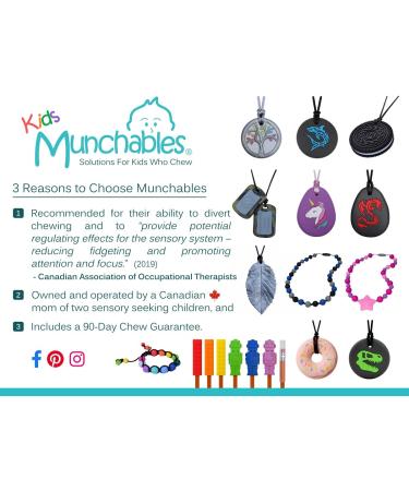 Munchables Infinity Sensory Chew Necklace (Light Green) - Buy Online on GoSupps.com
