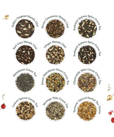 VAHDAM Tea Advent Calendar 2022 - 24 Tea Varieties in Holiday Gift Box | 100% Natural Ingredients | Christmas Tea Gift Set for Women & Men - Buy Online on GoSupps.com