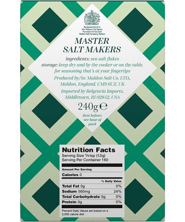 Maldon Sea Salt Flakes 8.5oz - Premium Quality Salt for Cooking and Finishing Dishes - Buy Online on GoSupps.com