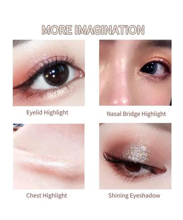 2PCS Shimmer Glitter Eyeshadow Palette - Highly Pigmented & Long-Lasting Korean Eye Glitter for Sparkling Eye Look - PartyMysterious Galaxy - Buy Online on GoSupps.com