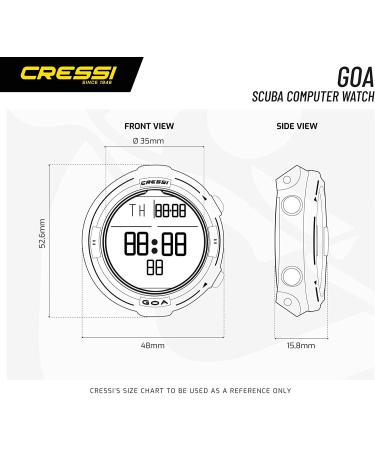 Cressi Goa Dive Watch Computer | 4 Programs - Air/Nitrox Freediving Gauge | Made in Italy - White/Pink - Buy Online on GoSupps.com