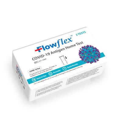 Flowflex COVID-19 Antigen Home Test 1 Pack 2 Tests Total