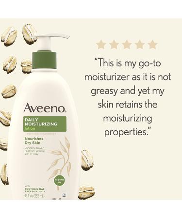 Aveeno Daily Moisturizing Lotion Fragrance Free 18 oz - Hydrating Skin Care - Buy Online on GoSupps.com