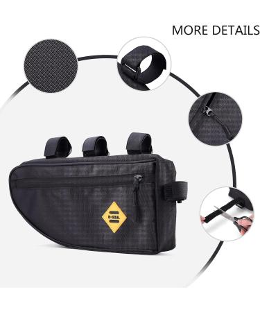 WMAWJBT XL Waterproof Bicycle Triangle Frame Bag | Bike Rack Storage Accessory for Road & Mountain Bikes - Buy Online on GoSupps.com