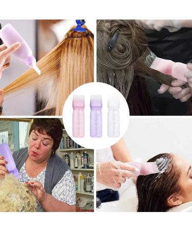 YWKJDDM Hair Dye Brush Bottle 4 Pieces Applicator Bottle Hair 120 ml Hair Oil Applicator Bottle Hair Dye Brush Bottle Root Comb Applicator Bottle for Hair Dye - Buy Online on GoSupps.com