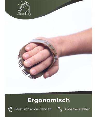 Equibless Flexible Ergonomic Massage Brush | Perfect for Changing Horse Fur | Premium Horse Accessories - Buy Online on GoSupps.com