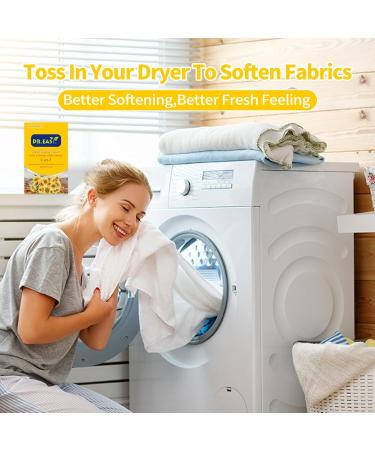 Dr. Eeasy Dryer Leaves Herbal Fabric Softener - 1008ct Sun Fresh No Dyes Reduces Static & Pet Hair - Eco-Friendly Laundry Solution - Buy Online on GoSupps.com