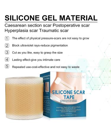 Silicone Scar Tape Roll (1.5M) - Medical-Grade Professional Strips for Surgical Scars & C-Section Surgery - Buy Online on GoSupps.com