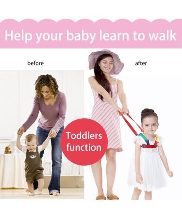 Upgraded Toddler Walking Harness & Safety Leash | Anti-Lost 2-in-1 Baby Band | for 1-5 Years Kids | Learning Walking Wrist Link | Children's Anti-Lost Rope - Buy Online on GoSupps.com