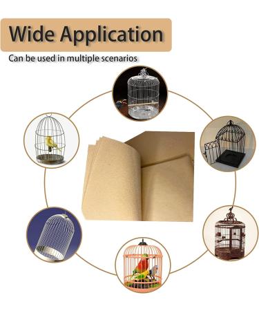 Hamiledyi Bird Gravel Paper 32PCS - 17x11 Inch Disposable Cushion Pads for Parrot Cage - Special Sea Sand Liner for Bird Parakeet Budgie - Buy Online on GoSupps.com