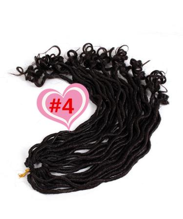 3 Packs 20 Inch Eunice Curly Faux Locs Crochet Hair - Dreadlocks & Goddess Braids (22 Roots/Pack) - Synthetic Hair for International Shipping - Buy Online on GoSupps.com