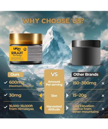 Buy 100% Pure Shilajit Resin 30g - Natural Himalaya Source of Fulvic & Humic Acid 85 Minerals - Immunity & Energy Booster - Buy Online on GoSupps.com