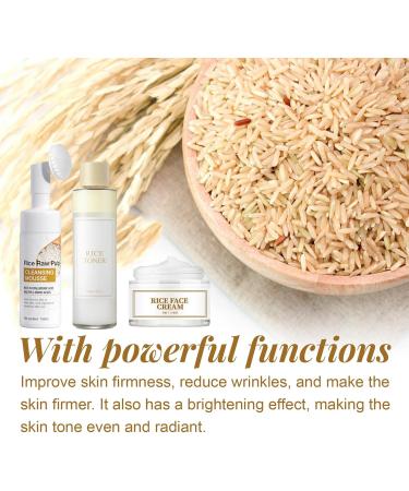 Skincare Gifts for Teenage Girls Korean skincare set Rice Raw Pulp Skin Care Sets & Kits Pamper Gifts for Women with Facial Cleanser-Toner-Cream - Gift Set for Firming Hydrating Skin - Buy Online on GoSupps.com