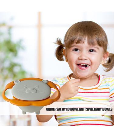 Youngwier 360 Rotatable Gyro Bowl for Toddlers | Anti-Spill & Scalding Protection - Smooth Design - Buy Online on GoSupps.com