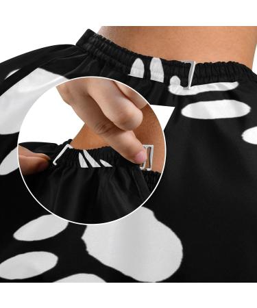 Waterproof Barber Cape - Dog's Paw & Cheetah Haircut Bib for Men & Women | Unisex Hair Cutting Cape - Buy Online on GoSupps.com