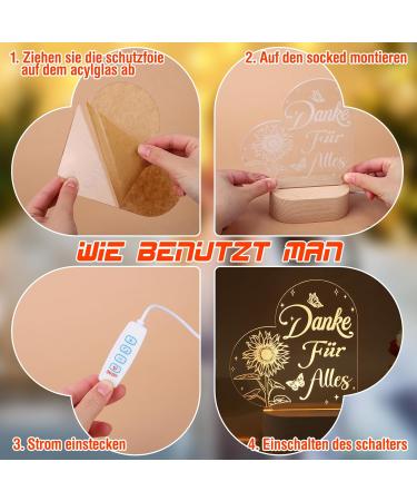 Jostift Thanks for Everything Night Light LED Lamp | Perfect Thank You Gifts for Women Mother's Day Birthdays Teachers & Farewell Celebrations - Buy Online on GoSupps.com