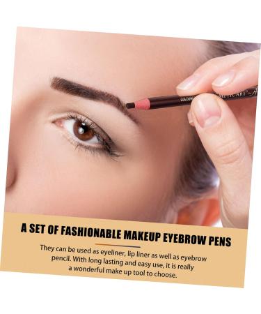 Healeved 10pcs Eyebrow Pencil Brow Pens Micro for Face Pro Tools Debarking Tool Makeup Pens Paper - Buy Online on GoSupps.com