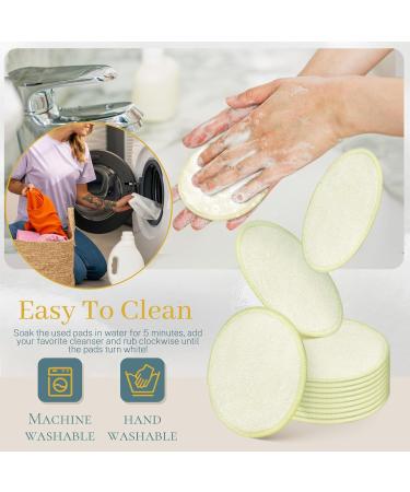 Bagentry 30 Pcs Natural Fiber Round Makeup Remover Pads Washable Reusable Face Pads Cloth Rounds Facial Cleansing Pads Wipes for All Skin Types Travel (5 Color) - Buy Online on GoSupps.com