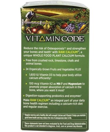 Garden of Life Vitamin Code RAW Calcium - 120 Vegetarian Capsules - Buy Online on GoSupps.com