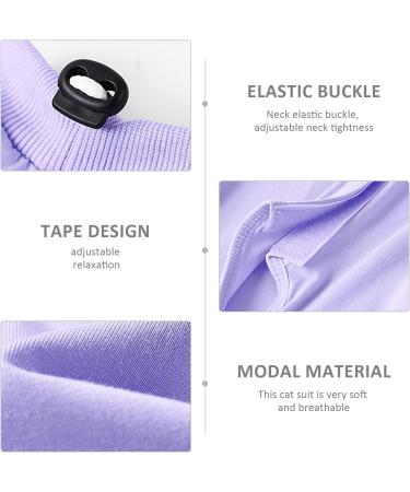 Purple Sterilization Clothing for Female Cats - Post-Operation & Weaning Anti-Lick Cat Mantle (Size M) - Buy Online on GoSupps.com