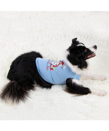 Spring Summer Dog Shirt - Light Vest for Puppies | Dwarf Prints | Party-Ready T-Shirt (Large Blue/Green) - Buy Online on GoSupps.com