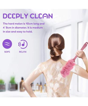 PATKAW Natural Loofah Bath Sponge Organic Luffa Bath Shower Sponge Exfoliating Back Body Scrubber for Shower - Buy Online on GoSupps.com