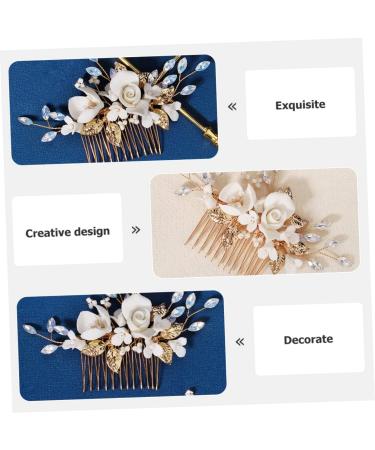 KOMBIUDA Bridal Comb Bride The Photo Ceramics The Flowers - Buy Online on GoSupps.com