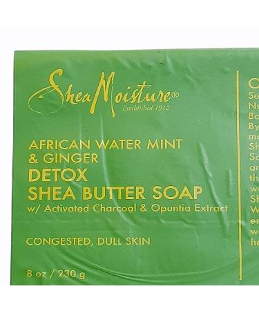 SheaMoisture African Water Mint Detox Shea Butter Bath Soap 8 oz - Sensitive Skin Formula - Buy Online on GoSupps.com