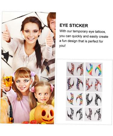 Ipetboom 8 Pairs Eye Shadow Eyeliner Stickers Eye Stickers Eye Eye Makeup Stickers Eye Shadow Stickers Eye Liners Sticker Makeup Stickers Paper Halloween Eyeshadow - Buy Online on GoSupps.com