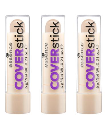 Essence Coversketick Concealer cover No. 20 Matt Sand Nude for combination skin for impure skin color corrigating matting matt vegan oil -free without perfume 3 pack (3 x 6g))