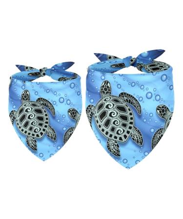 Dog Scarf Triangular Scarf for Small Medium and Large Dogs and Cats Triangular Scarf Triangular Scarf 2 Pieces Multi-Colored 9