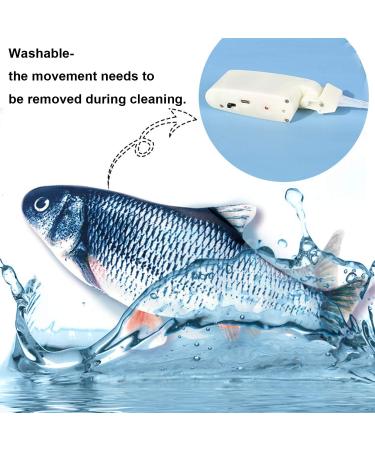 Floppy Fish Cat Toy | Electric Catnip Plush Simulation Toy for Indoor Cats | Interactive Kitten Chew Toy | Bronze - Buy Online on GoSupps.com