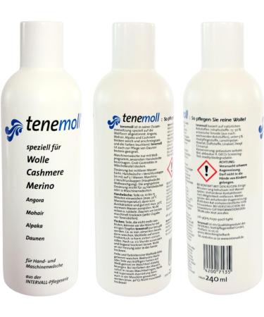 Concentrated liquid detergent for delicate Angora Mohair Cashmere wools TENEMOLL 250g with Olanmarp laundry net 1 piece (24 - Buy Online on GoSupps.com