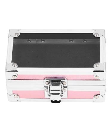 Nail Drill Bit Holder Box with 25 Holes Professional Storage Organizer Container for Salon Manicure Tool (Dazzling Pink)